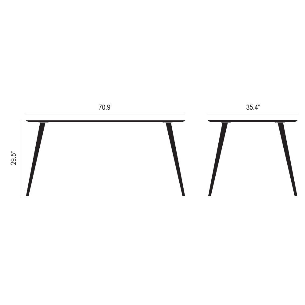 Airfoil Dining Table Dimensions
