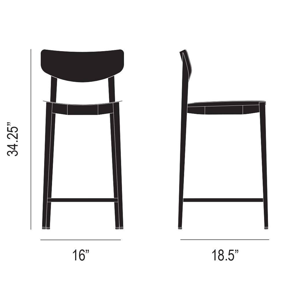 Ally Counter Stool Dimensions