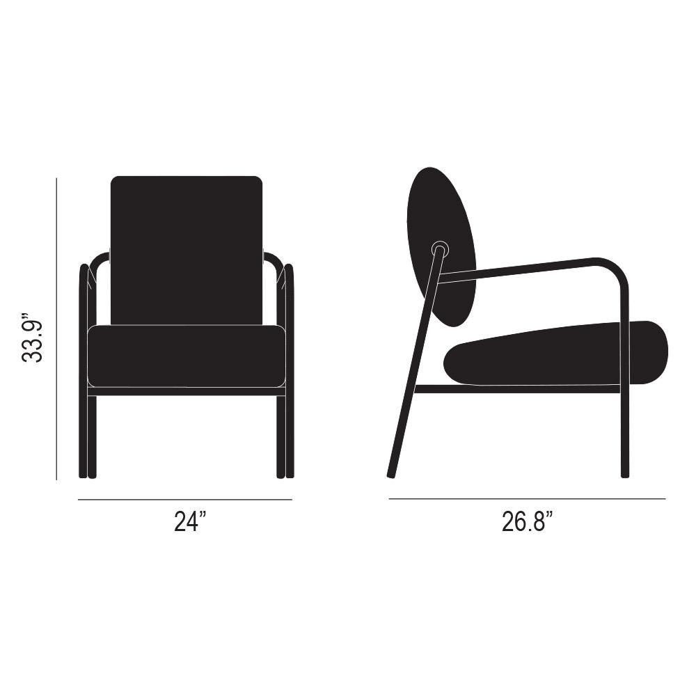 Axle Lounge Chair Dimensions