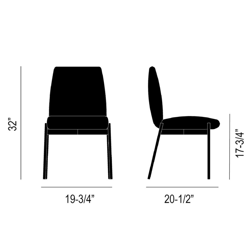 Capri Dining Chair Dimensions