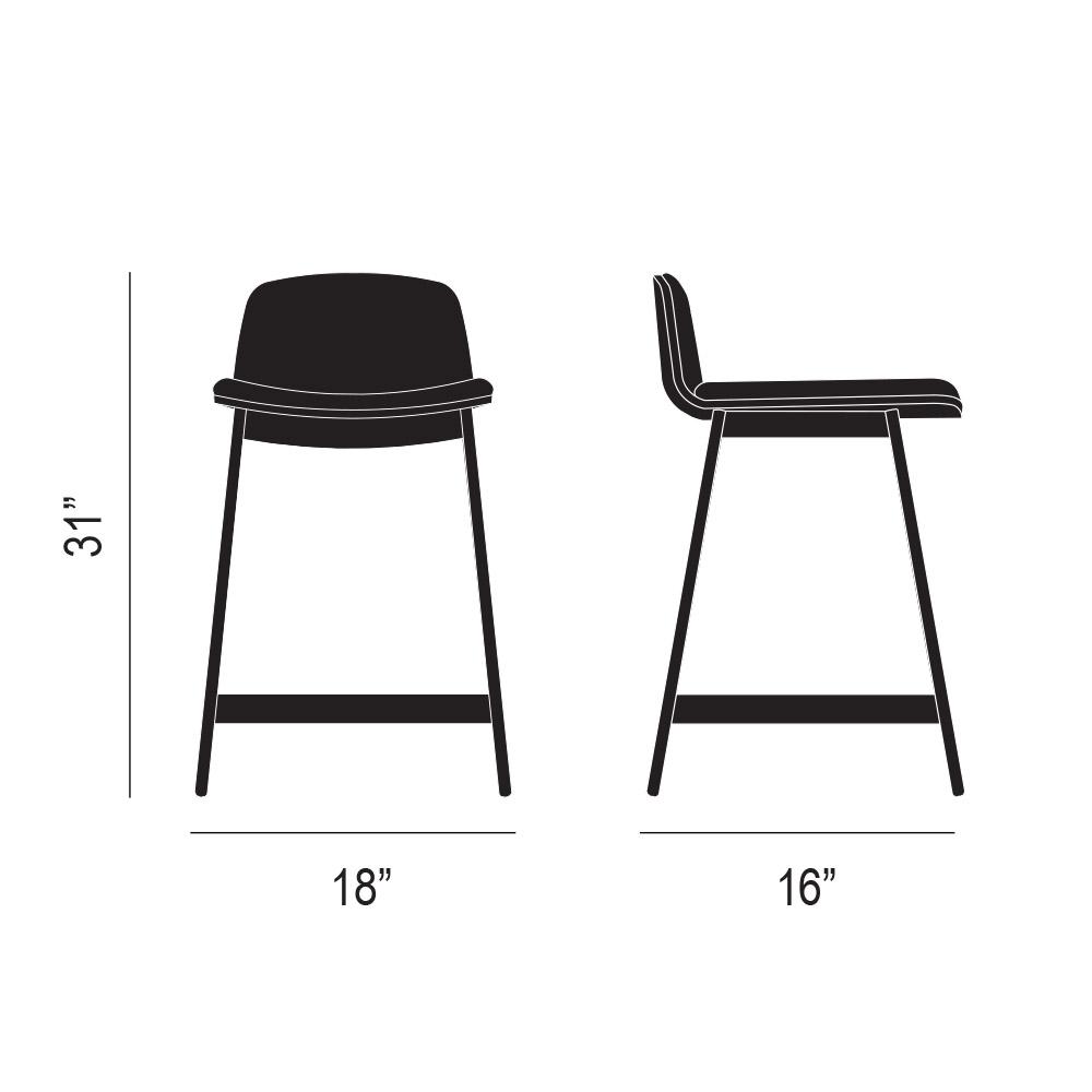 Duet Counter Stool Dimensions