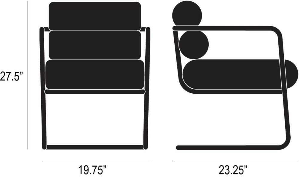  Ellis Side Chair Dimensions