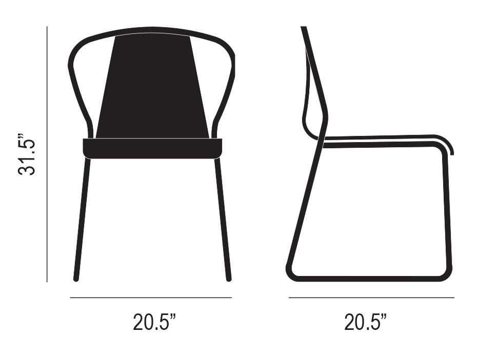Fullerton Dining Chair Dimensions