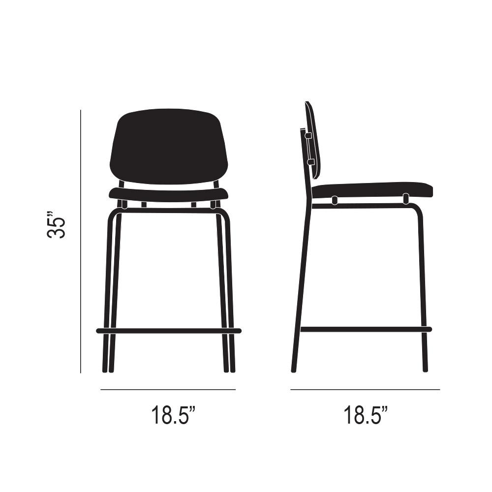 Platform Counter Stool Dimensions