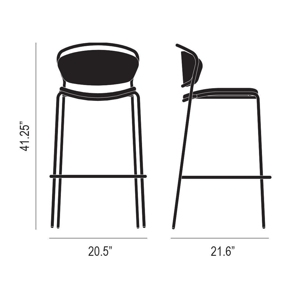 Thru Bar Stool Dimensions