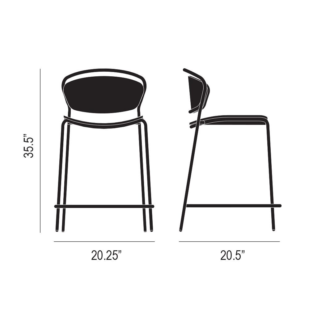 Thru Counter Stool Dimensions