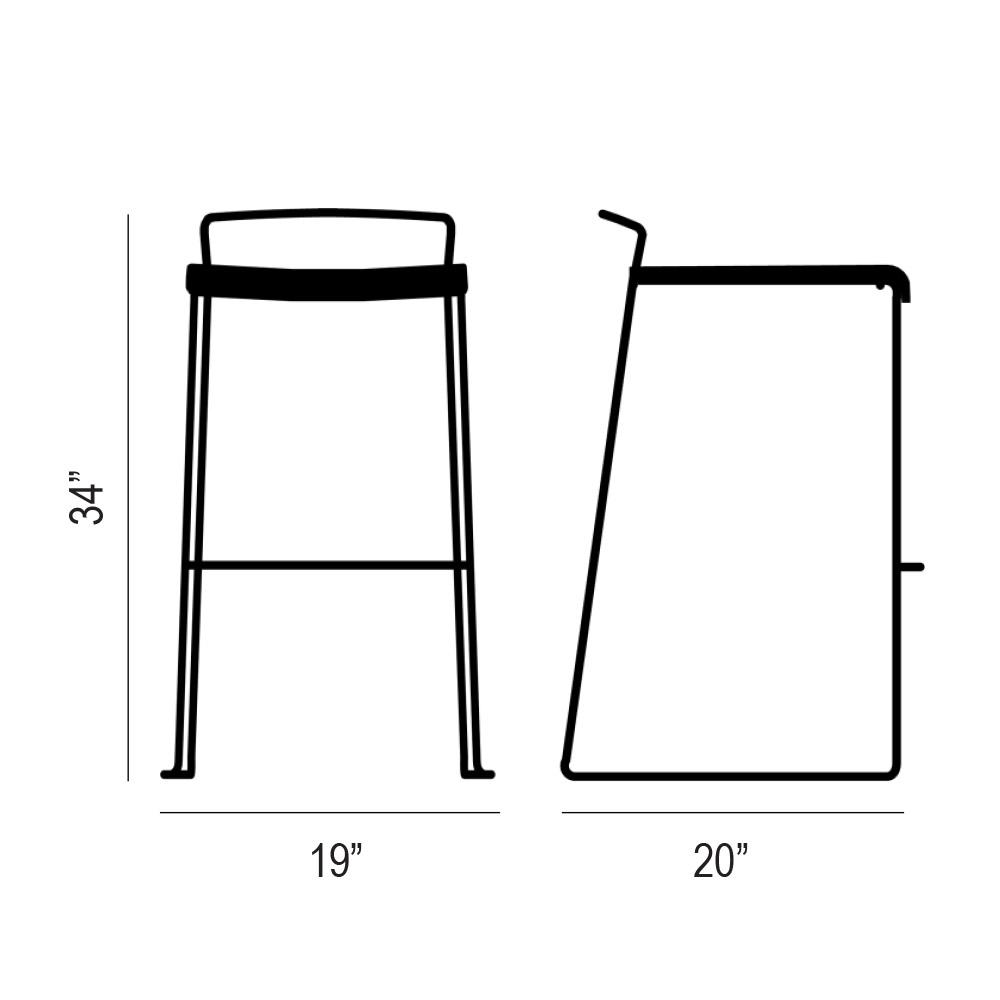 Transit Bar Stool Dimensions