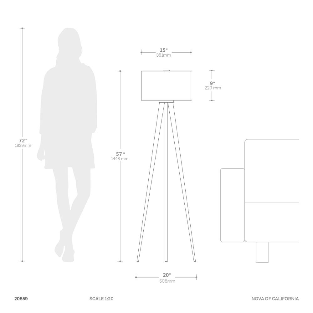 Quattro Floor Lamp Dimensions