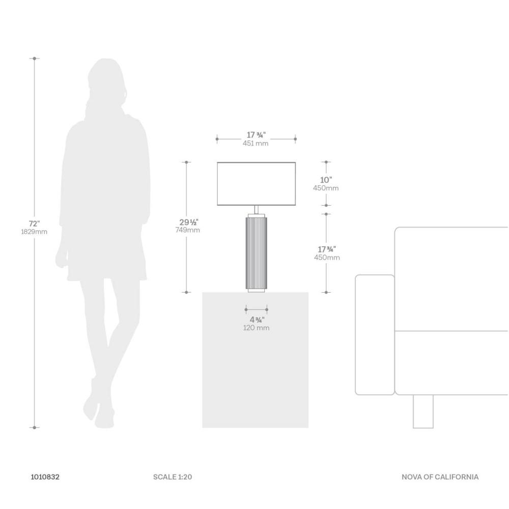 Tambo Table Lamp Dimensions